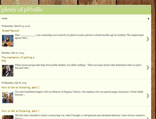 Tablet Screenshot of plentyofpitbulls.blogspot.com