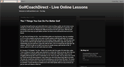 Desktop Screenshot of golfcoachdirect.blogspot.com