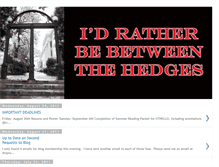 Tablet Screenshot of idratherbebetweenthehedges.blogspot.com