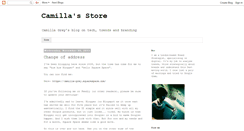 Desktop Screenshot of camillas-store.blogspot.com