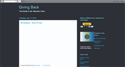 Desktop Screenshot of givingbacktvshow.blogspot.com