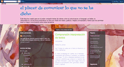 Desktop Screenshot of elplacerdecomunicarloquenosehadicho.blogspot.com