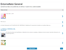 Tablet Screenshot of entornomate.blogspot.com