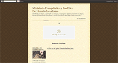 Desktop Screenshot of ministerioderribandolosaltares.blogspot.com