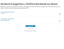 Tablet Screenshot of ministerioderribandolosaltares.blogspot.com