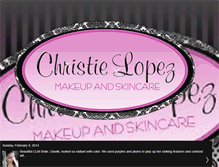 Tablet Screenshot of christielopezmakeup.blogspot.com