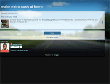 Tablet Screenshot of makeeasyextrcashathome.blogspot.com