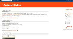 Desktop Screenshot of andrewrivkin.blogspot.com