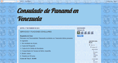 Desktop Screenshot of consuladodepanamenvenezuela.blogspot.com