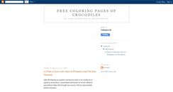 Desktop Screenshot of free-coloring-pages-of-crocodiles.blogspot.com