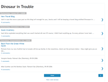 Tablet Screenshot of dinosaurintrouble.blogspot.com
