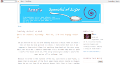 Desktop Screenshot of amysspoonfulofsugar.blogspot.com