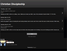 Tablet Screenshot of christiandiscipleshipprogram.blogspot.com