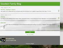 Tablet Screenshot of goodwinfamily06.blogspot.com