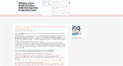 Desktop Screenshot of jonasbrothersmyworld.blogspot.com