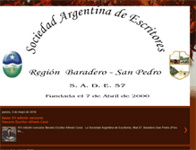 Tablet Screenshot of escritoressadebaradero.blogspot.com