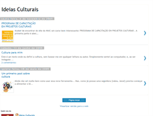 Tablet Screenshot of ideiasculturais.blogspot.com