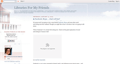 Desktop Screenshot of libraries4friends.blogspot.com