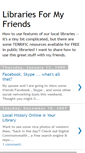 Mobile Screenshot of libraries4friends.blogspot.com
