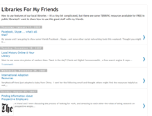 Tablet Screenshot of libraries4friends.blogspot.com