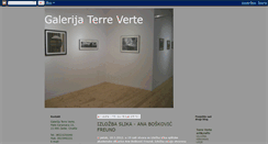 Desktop Screenshot of galerijaterrevertezadar.blogspot.com