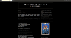 Desktop Screenshot of entreloapolineoylodionisiaco.blogspot.com