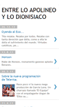 Mobile Screenshot of entreloapolineoylodionisiaco.blogspot.com