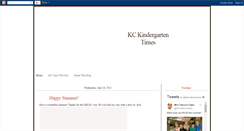 Desktop Screenshot of kckindergartentimes.blogspot.com
