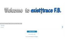 Tablet Screenshot of exist-trace.blogspot.com