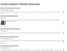 Tablet Screenshot of maizatul-wahidah.blogspot.com