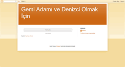 Desktop Screenshot of denizciolmak.blogspot.com