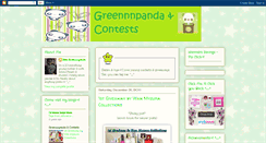 Desktop Screenshot of greennnpandacontest.blogspot.com