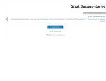 Tablet Screenshot of great-documentaries.blogspot.com