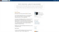 Desktop Screenshot of petpeevesblog.blogspot.com