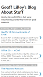Mobile Screenshot of geofflilley.blogspot.com