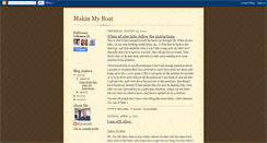 Desktop Screenshot of makinmyboat.blogspot.com