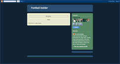 Desktop Screenshot of football-insider.blogspot.com