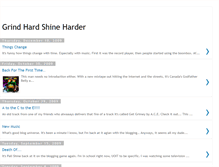 Tablet Screenshot of grind-hard-shine-harder.blogspot.com