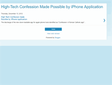 Tablet Screenshot of confession-possible-iphone-applicatio.blogspot.com
