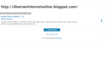 Tablet Screenshot of dineroeninternetonline.blogspot.com