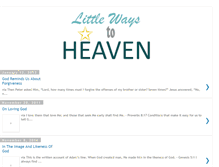 Tablet Screenshot of littlewaystoheaven.blogspot.com