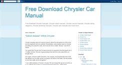 Desktop Screenshot of freechryslermanuals.blogspot.com