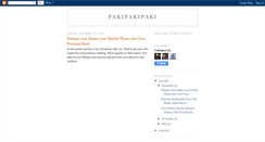 Desktop Screenshot of pakipakipaki.blogspot.com