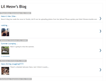 Tablet Screenshot of lilmeow.blogspot.com