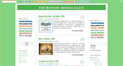 Desktop Screenshot of estrenos-musicales.blogspot.com