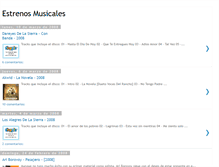 Tablet Screenshot of estrenos-musicales.blogspot.com