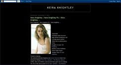 Desktop Screenshot of bio-keira-knightley.blogspot.com
