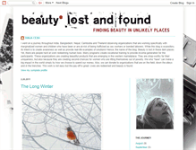 Tablet Screenshot of beautylostandfound.blogspot.com
