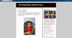 Desktop Screenshot of kingfamilyadoptionstory.blogspot.com