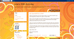 Desktop Screenshot of julies50thbirthday.blogspot.com